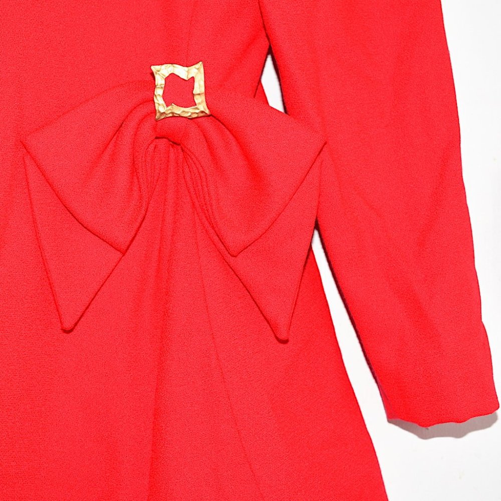 Dominic Rompollo Vtg 80s Power Suit-Style Dress - Picture 3 of 13